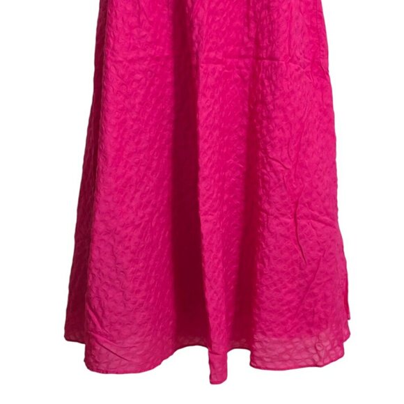 J. Crew Hot Pink Deco Dot Strapless A-Line Mini Dress Sz 10 - Picture 5 of 13